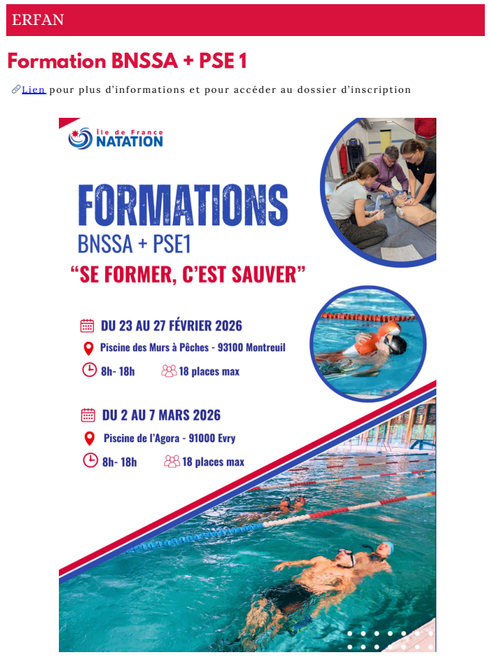🛟 Formation BNSSA 2025‑2026 – Ouvrez la voie au sauvetage aquatique !